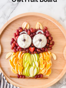 how to make an owl fruit plate