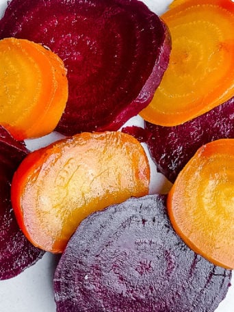 sliced roasted beets