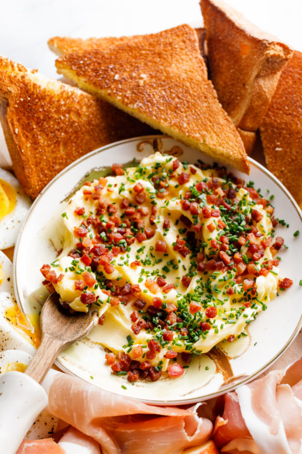 savory butter with toast