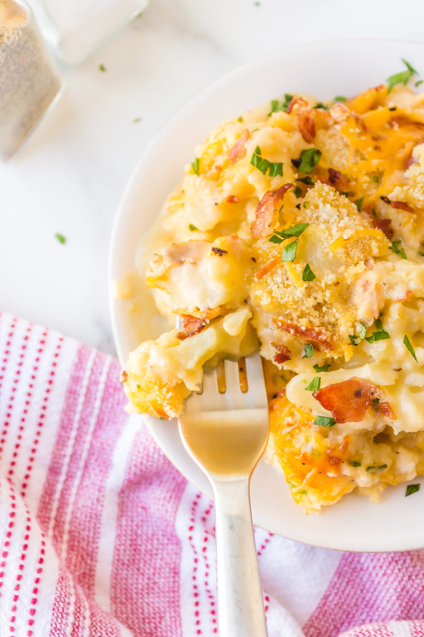 Cauliflower Bacon Gratin Recipe - Reluctant Entertainer