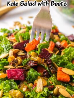 Kale Salad with Beets and pepitas