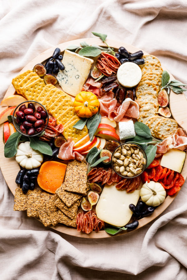 a mini charcuterie board