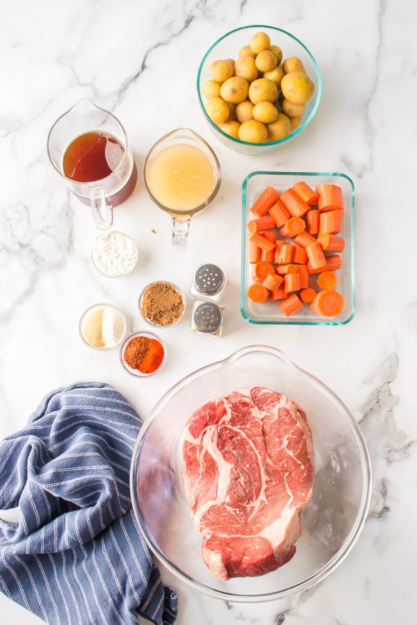 ingredients for Slow Cooker Pot Roast