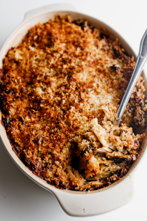 Vegetable Au Gratin with Brussels Sprouts