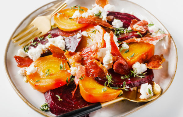 plate of Prosciutto Salad with Beets