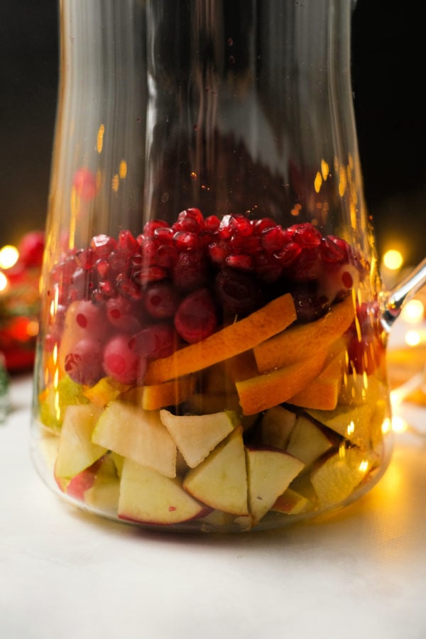 fruit in pitcher