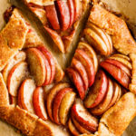 a slice of rustic apple galette