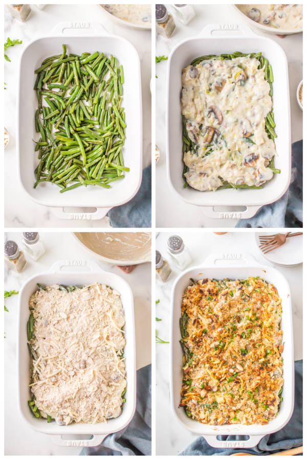 how to assemble Green Beans Au Gratin