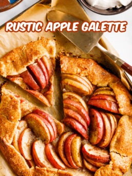 rustic apple galette