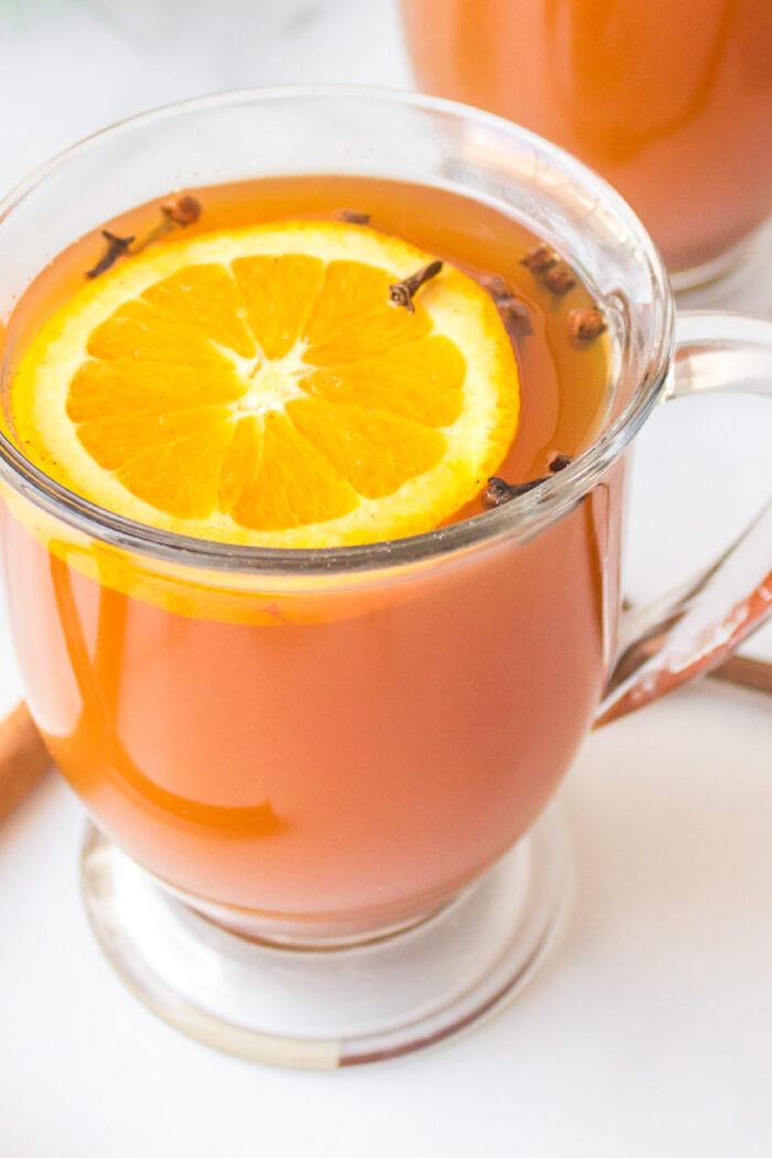 Russian Tea with orange slice