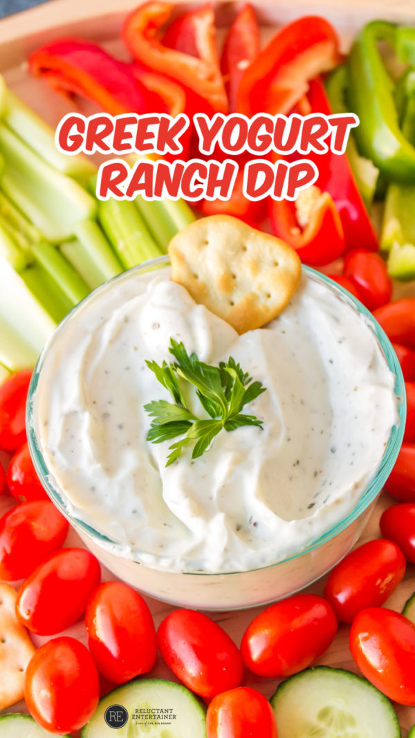 diping a cracker in dip