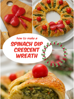 Spinach Dip Crescent Wreathes