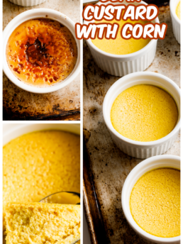 Vanilla Bean Custard with Corn recipe