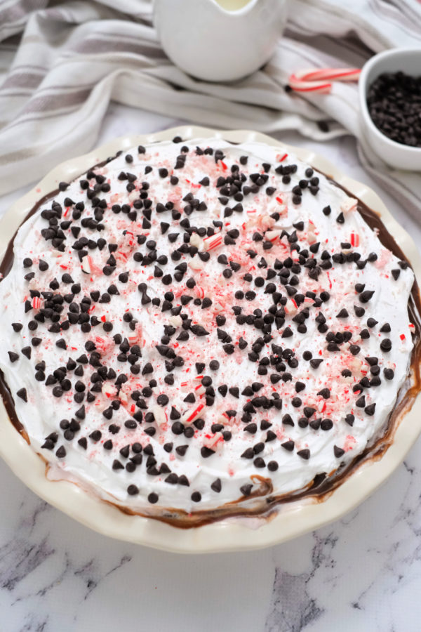 frozen Candy Cane Pie