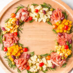 a Holiday Cheese Wreath