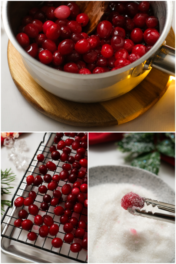 how to make sugared cranberries