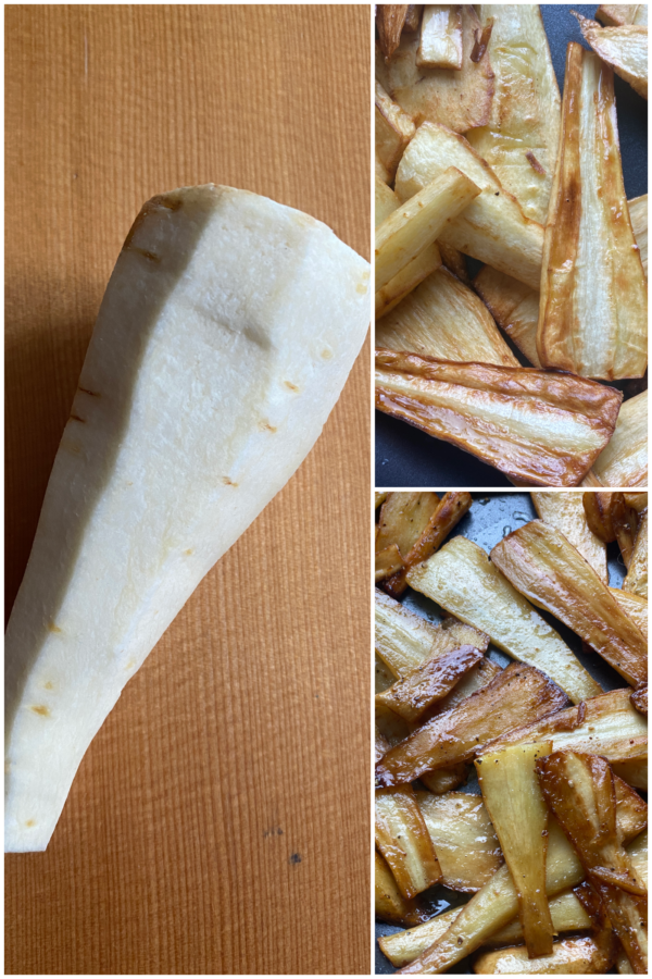 how to make Fried Parsnips with Sage