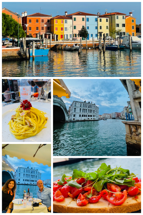Venice, Italy, eating 