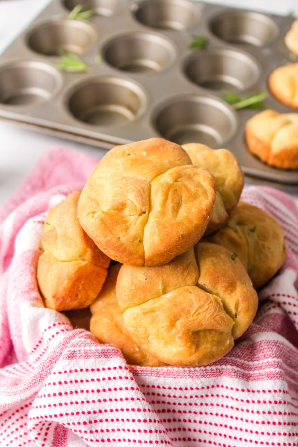 warm Buttermilk Rolls with Rosemary