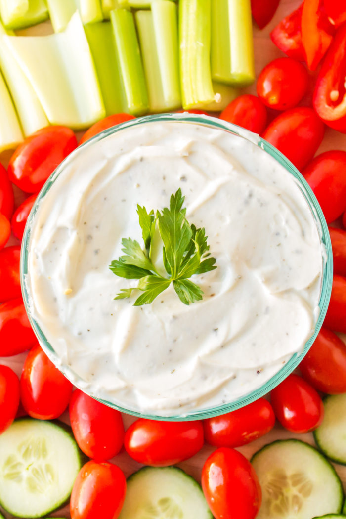 Greek Yogurt Ranch Dip - Reluctant Entertainer