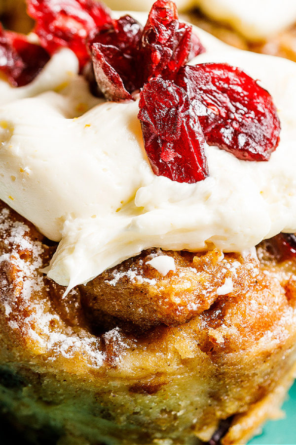 French Toast Cupcake with orange frosting