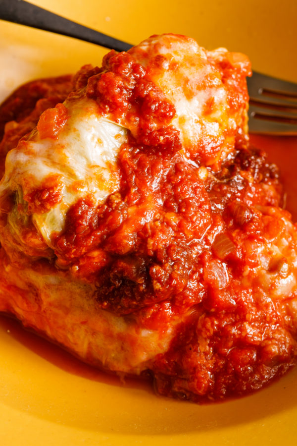 serving of stuffed cabbage