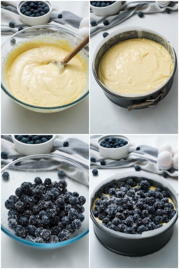 how to make Sour Cream Blueberry Cake