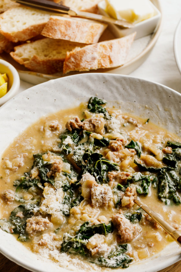 White Bean and Kale Soup with Tuscan kale
