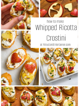 how to make whipped ricotta crostini appetizer