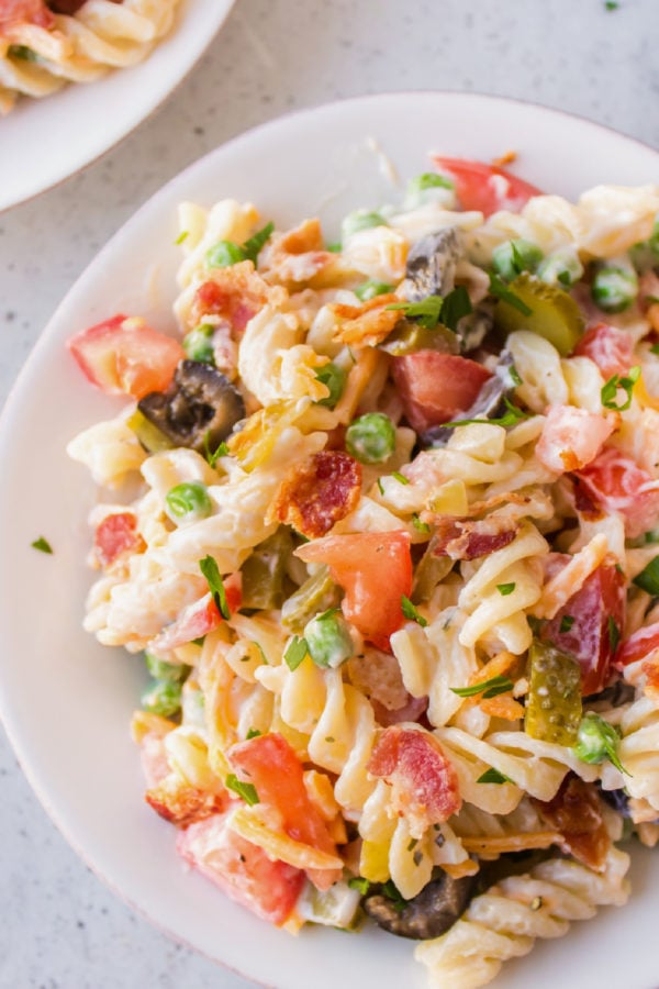 bacon ranch and pasta salad