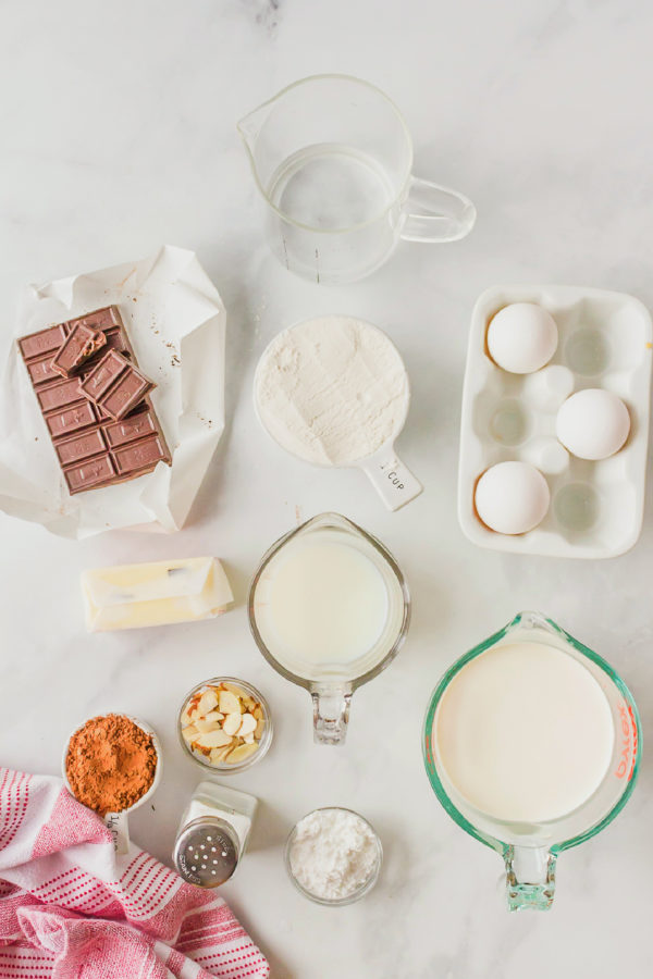 ingredients for cream puffs