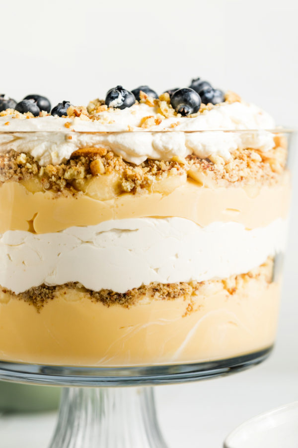 Banana Pudding Trifle with cream