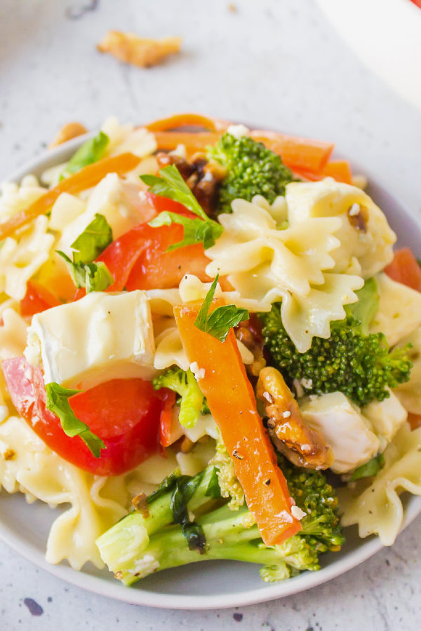 brie cheese pasta salad