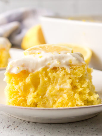 a piece of lemon cake