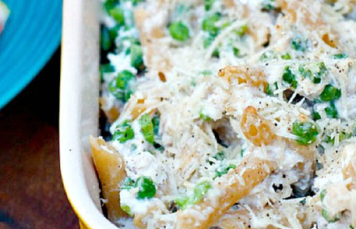 tuna and peas and pasta