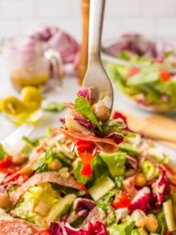 fork bite of salad