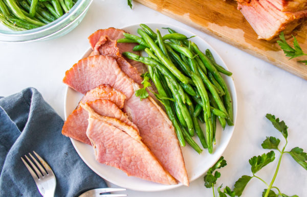 green beans and Coca-Cola Ham