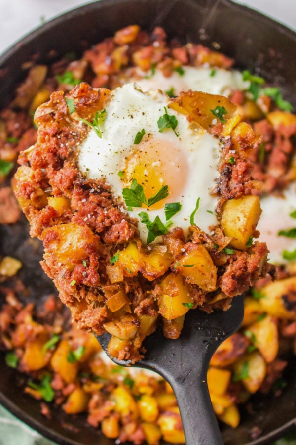 serving Best Canned Corned  Beef Hash