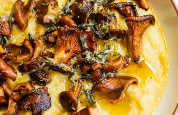 Mushroom Polenta with herbs