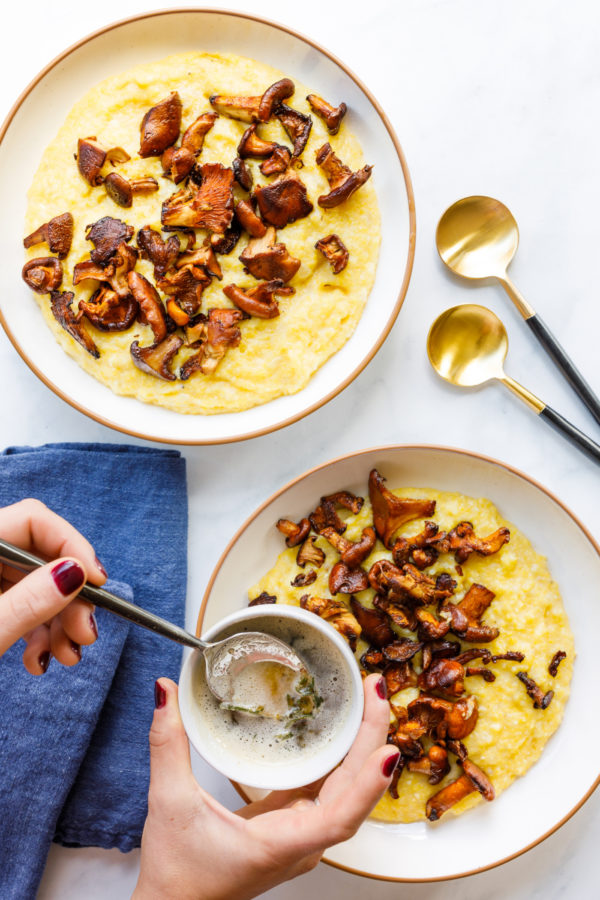 how to make Mushroom Polenta