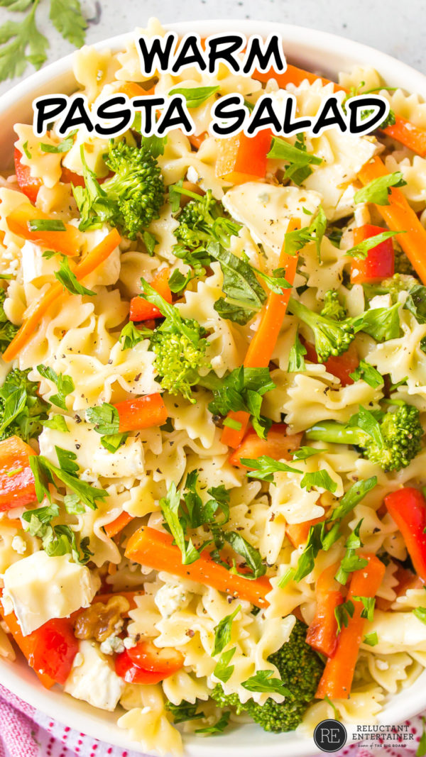 fresh veggies pasta salad