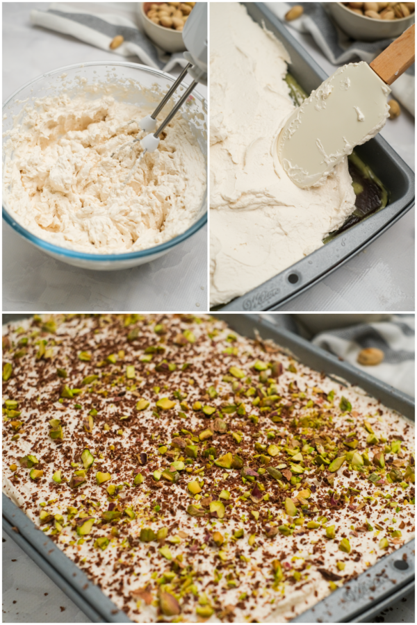 how to make the cream for a Bailey’s Irish Cream Cake 