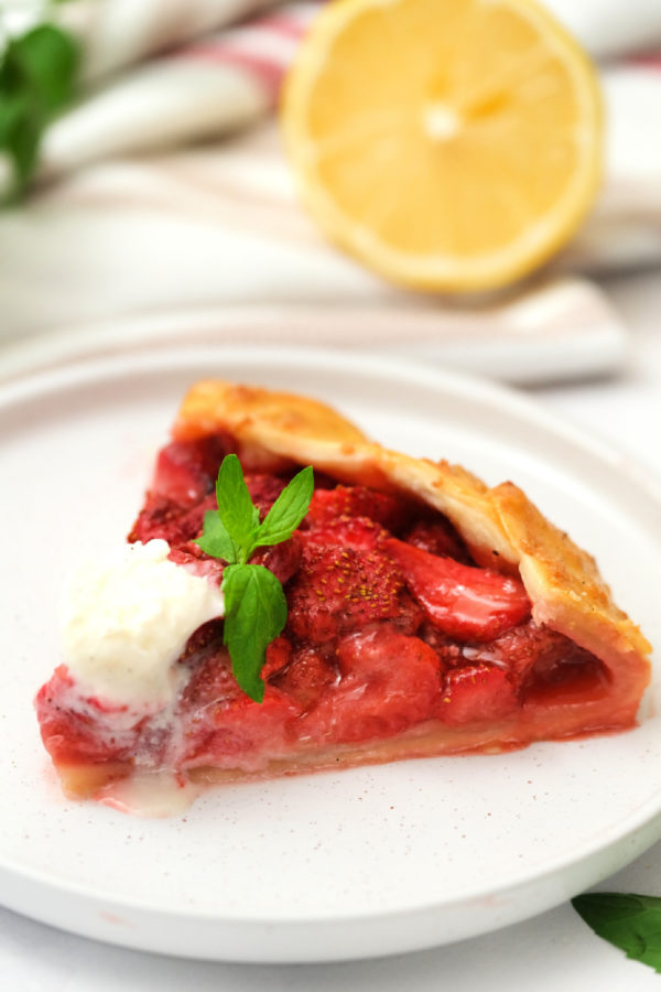 serving of Strawberry Galette