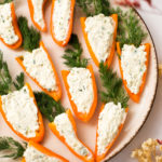platter of Stuffed Mini Bell Pepper Carrots