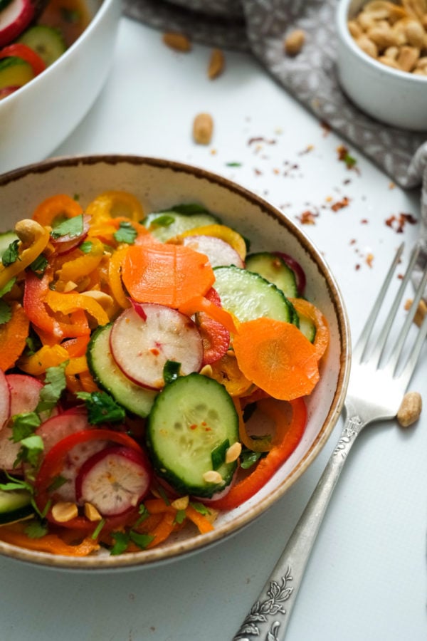 carrot, radish, cucumbers