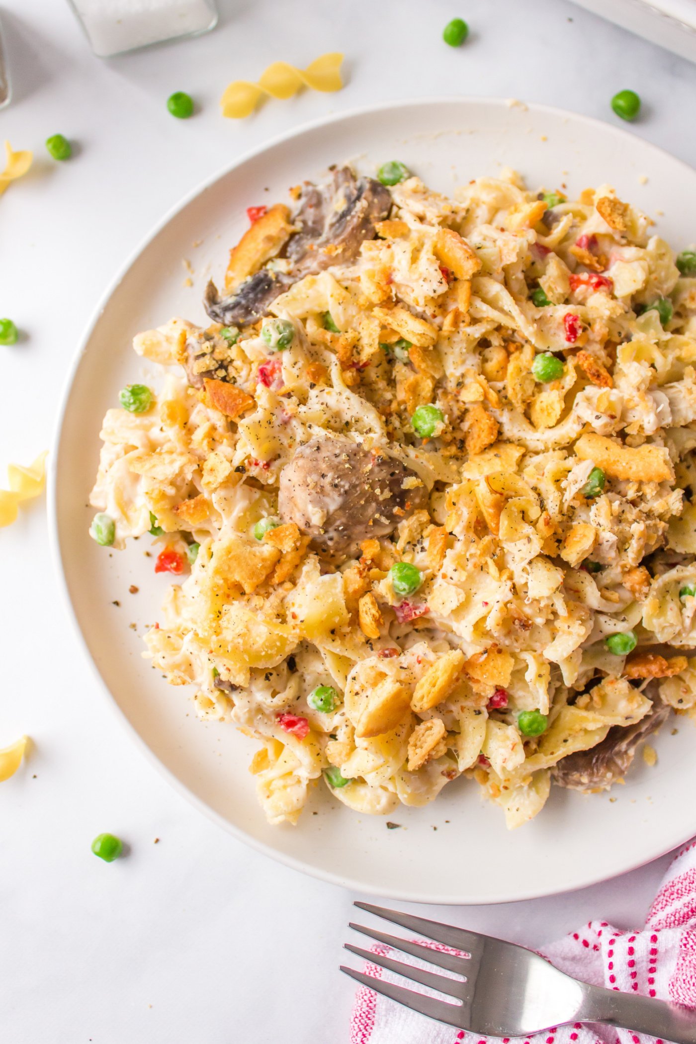 Old-Fashioned Tuna Noodle Casserole - Reluctant Entertainer