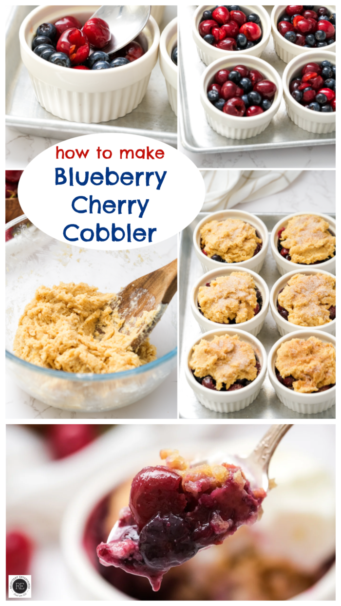 Blueberry Cherry Cobbler
