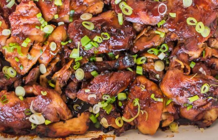 teriyaki chix with green onions