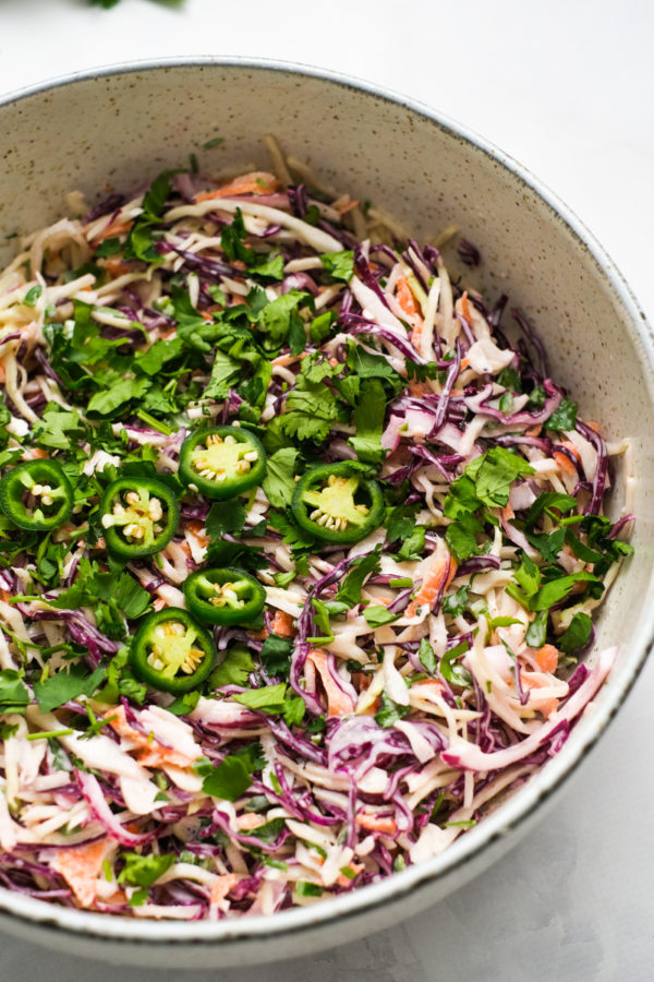 Red Cabbage & Jalapeño Slaw