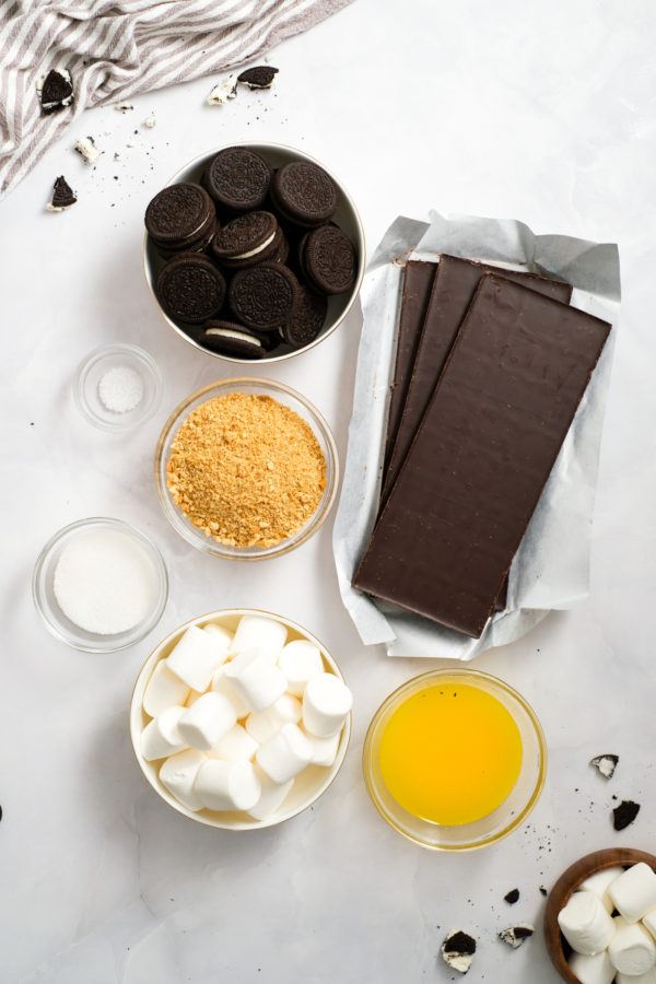 ingredients for smore's bars